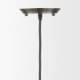 65392 - Hines I 4x8 Antiqued-Brass Metal Cage Pendant Light 