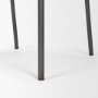 68766 - Kavalan 37.5" Total Height Ebony Leather Seat Black Metal Frame Bar Stool