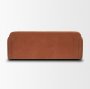 71195 - Saga Stonewashed Rust Chenille Fabric 3 Seater Sofa