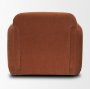 71197 - Saga Stonewashed Rust Chenille Fabric Upholstered Chair