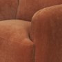 71197 - Saga Stonewashed Rust Chenille Fabric Upholstered Chair