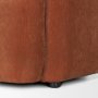 71197 - Saga Stonewashed Rust Chenille Fabric Upholstered Chair