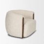 71199 - Kornelia Soft Oatmeal Fabric Barrel Accent Chair