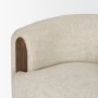 71199 - Kornelia Soft Oatmeal Fabric Barrel Accent Chair