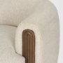 71199 - Kornelia Soft Oatmeal Fabric Barrel Accent Chair
