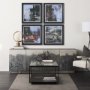 15374 - City Vibe II by Mercana Studio a Hand Embellished Textured Framed Art Print Matted under Glass