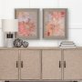 15446 - Subtle Florals I by Mercana Studio a Hand Embelished Textured Framed Art Print Matted under Glass