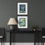 15641 - Alaska Go USA (M) by Mercana Studio a Framed Art Print Matted under Glass