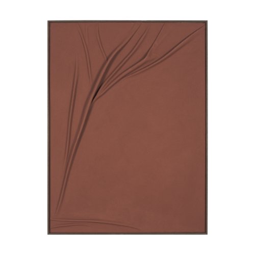 71516 - Drape I Rust Fabric Dimensional Framed Art