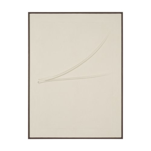71517 - Drape II Cream Fabric Dimensional Framed Art