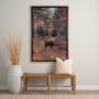 14781 - Forest Crossing by Mercana Studio a Hand Embellished Textured Framed Photo Art Print Matted under Gl