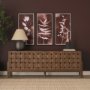 14807 - Sienna Silhouette I by Mercana Studio a Hand Embellished Textured Framed Art Print