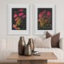 14557 - Midnight Flower I  by Mercana Studio a Framed Art Print Matted under Glass