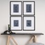 14577 - Botanical sketches III (Blue) by Mercana Studio Hand Embellished Framed Art Print Matted under Glass