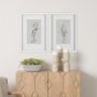 14592 - Botanical sketches I (Grey) by Mercana Studio Hand Embellished Framed Art Print Matted under Glass
