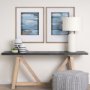 14696 - Cloud Bay I by Mercana Studio a Hand Embellished Textured Framed Art Print Matted under Glass