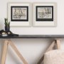 14711 - Fireside I by Mercana Studio a Hand Embellished Textured Framed Art Print Matted under Glass