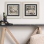 14714 - Fireside IV by Mercana Studio a Hand Embellished Textured Framed Art Print Matted under Glass