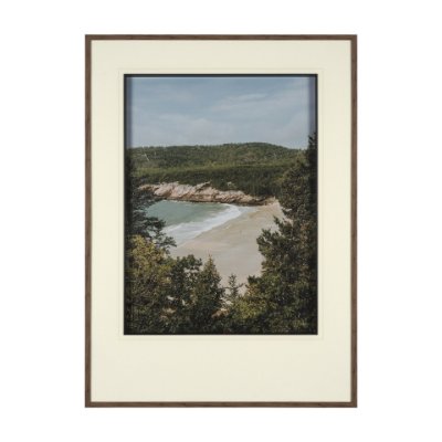 16062 - Maine Beach View by Kelly Frere Hand-Embellished FramedPhoto Print Matted under Glass