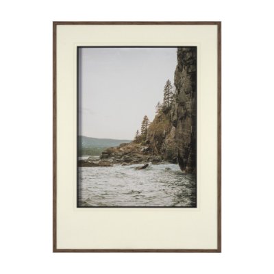 16063 - Maine Coastline by Kelly Frere Hand-Embellished FramedPhoto Print Matted under Glass