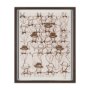 16084 - Hats & Bow Ties by Mercana Studio Hand-Embellished Framed Artwork Matted under Glass