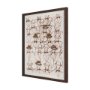 16084 - Hats & Bow Ties by Mercana Studio Hand-Embellished Framed Artwork Matted under Glass