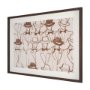 16085 - Bow Ties by Mercana Studio Hand-Embellished Framed Artwork Matted under Glass