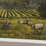 16108 - Country View(Set of 6) by Mercana Studio Hand-Embellished Textured Framed Artwork Matted under Glass