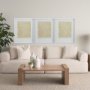14418 - Thread Yellow I by Mercana Studio a Hand Embellished Textured Framed Art Print Matted under Glass