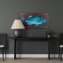 14442 - Largemouth Bass Turquoise by Mercana Studio a Hand Embellished Textured Framed Art Print