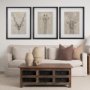 14476 - Sketch of Animal IV (Giraffe) by Mercana Studio Hand Embellished Framed Art Print Matted under Glass