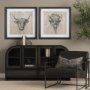 14486 - Sketch of Animal VIII by Mercana Studio Hand Embellished Framed Art Print Matted under Glass