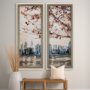 14501 - City Sunset by Mercana Studio a Hand Embellished Textured Framed Art Print Matted under Glass
