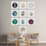 14508 - Numbers V by Mercana Studio a Hand Embellished Textured Framed Art Print Matted under Glass