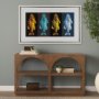 14533 - Largemouth Bass Print 4 in 1 by Simeng a Framed Art Print Matted under Glass