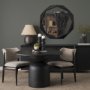 69030 - Aramis II 41L x 41H Octagon Black Wood Frame Wall Mirror