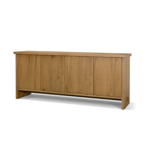 71393 - Alcott Brown Wood 4 Door Closed Sideboard