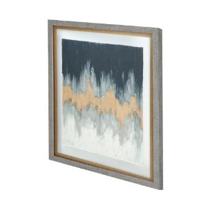 Blue Beat by Studio M a handmade Original Framed Artwork under Glass