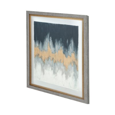 12461 - Blue Beat by Studio M a handmade Original Framed Artwork under Glass