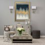 12461 - Blue Beat by Studio M a handmade Original Framed Artwork under Glass