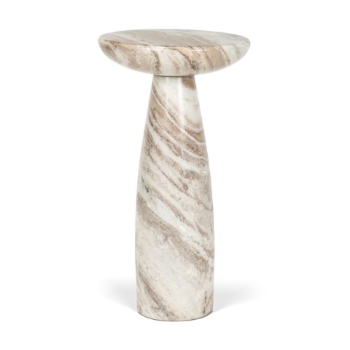 71396 - Bellancia Rosa Pink Marble Pedestal Side Table
