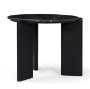 71354 - Rumer Black Wood w/ Black Marble Side Table