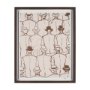 16083 - Overcoats by Mercana Studio Hand-Embellished Framed Artwork Matted under Glass