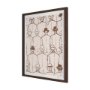 16083 - Overcoats by Mercana Studio Hand-Embellished Framed Artwork Matted under Glass