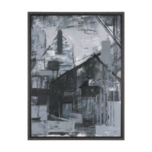 Community 1A by Mercana Studio Hand-Embellished Textured Framed Canvas Artwork