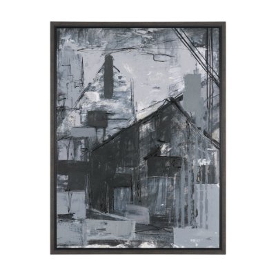 102758-FL - Community 1A by Mercana Studio Hand-Embellished Textured Framed Canvas Artwork