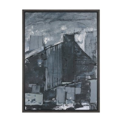 102759-FL - Community 4C by Mercana Studio Hand-Embellished Textured Framed Canvas Artwork