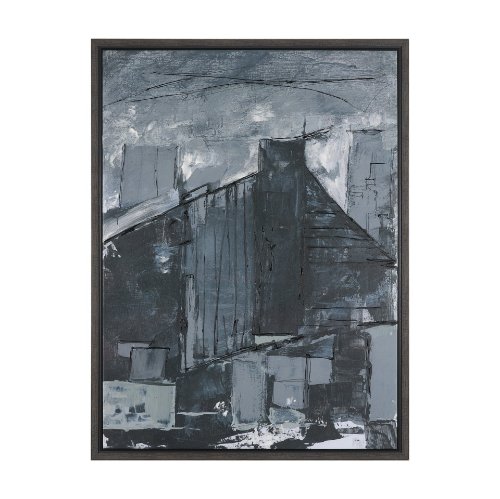 102759-FL - Community 4C by Mercana Studio Hand-Embellished Textured Framed Canvas Artwork