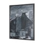 102759-FL - Community 4C by Mercana Studio Hand-Embellished Textured Framed Canvas Artwork