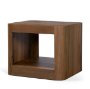 71385 - Dunmore Solid Wood Rectangular Open Shelf Side Table